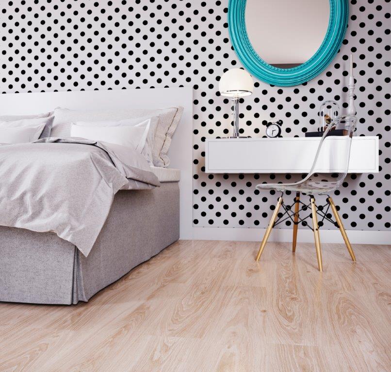 Pisos laminados que são puro conforto e beleza para o quarto
