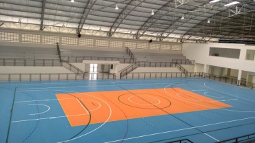Pisos tecnológicos decoram quadra e academia da Escola de Cadetes